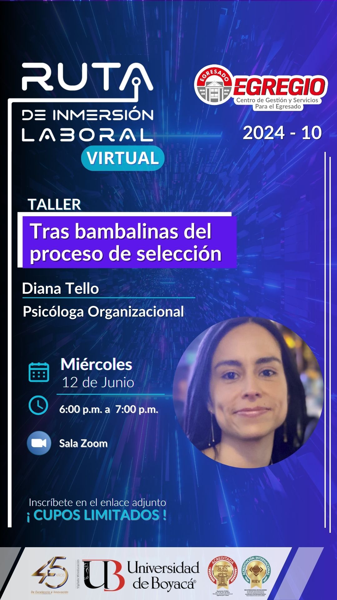 Taller virtual "Tras bambalinas del proceso de selección"