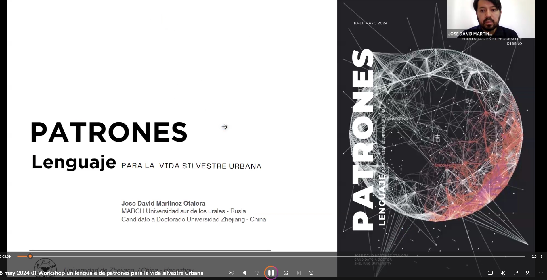 I Workshop: un lenguaje de patrones para la vida silvestre urbana.