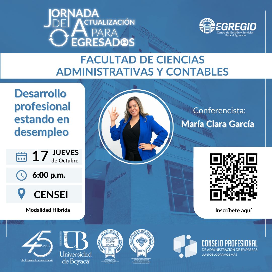 Jornada de Actualización a Egresados - Facultad de Ciencias Administrativas y Contables