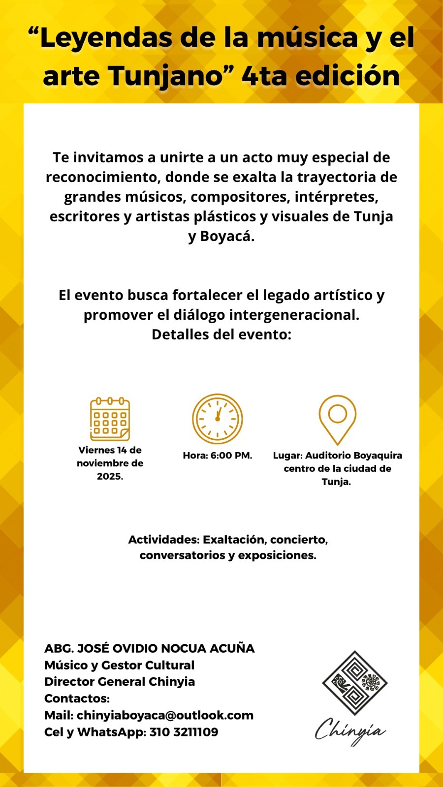 Leyendas de la Música y el Arte Tunjano