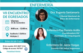 VII Encuentro de Egresados del Programa de Enfermería.